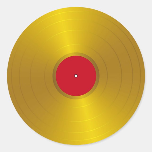 Pegatina Gold Record (Anverso)