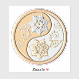 Pegatina Gold & Silver Yin Yang