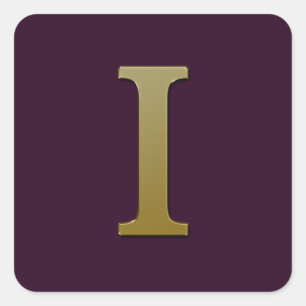 Pegatina Gold Square