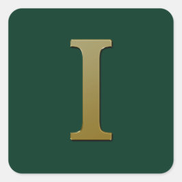 Pegatina Gold Square