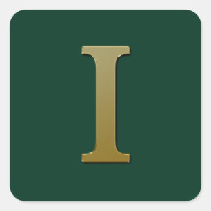 Pegatina Gold Square