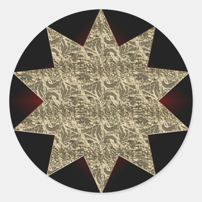Pegatina Gold Starburst (Anverso)