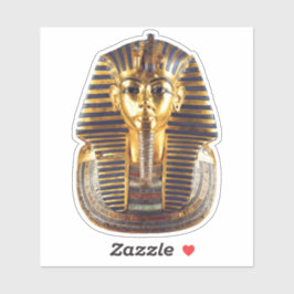 Pegatina Golden Egyptian Pharaoh Mask Art