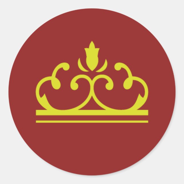 Pegatina Golden Fairy Tale (rojo) (Anverso)