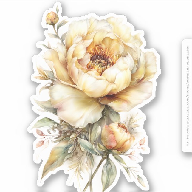 Pegatina Golden Honey Fairy World – 04 Carrying Flowers (Anverso)