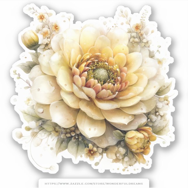 Pegatina Golden Honey Fairy World – 04 Carrying Flowers Sti (Anverso)