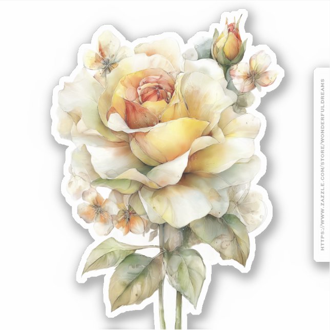 Pegatina Golden Honey Fairy World – 04 Carrying Flowers Sti (Anverso)