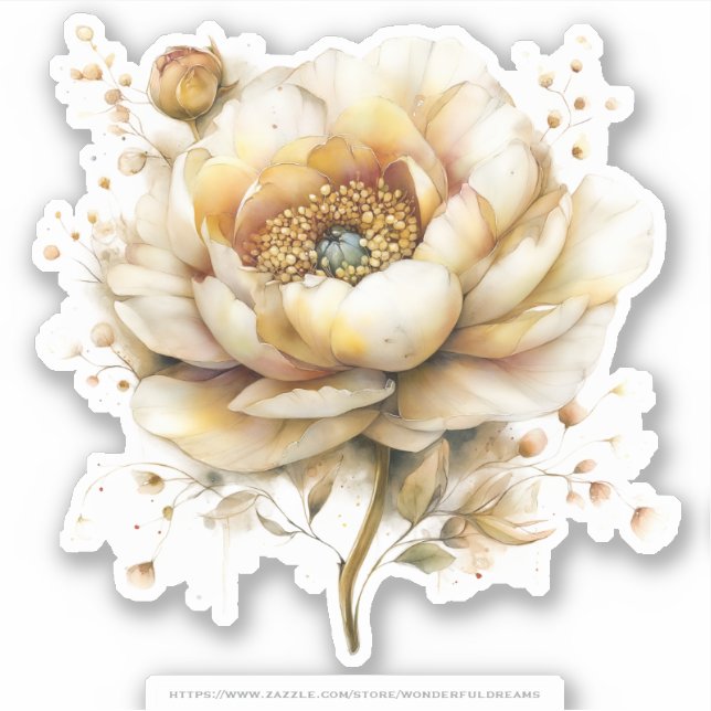 Pegatina Golden Honey Fairy World – 04 Carrying Flowers Sti (Anverso)