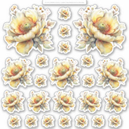 Pegatina Golden Honey Fairy World – 2a - 24 Flowers Sheet