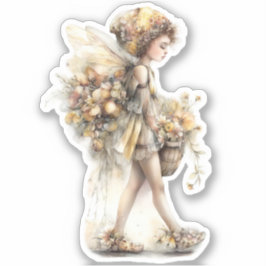 Pegatina Golden Honey Fairy World – Carrying Flowers