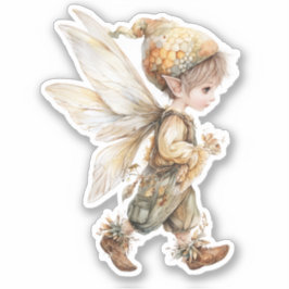 Pegatina Golden Honey Fairy World – Carrying Flowers