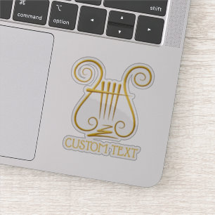 Pegatina Golden Lyre
