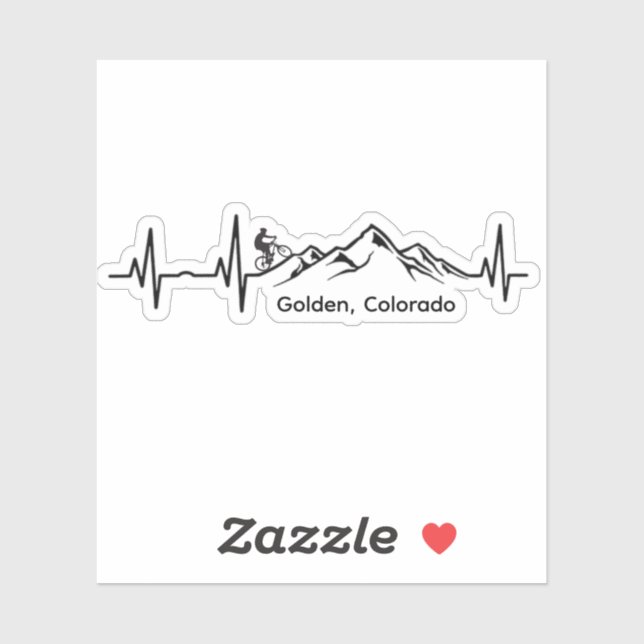 Pegatina Golden MTB Vinyl Sticker (Hoja)