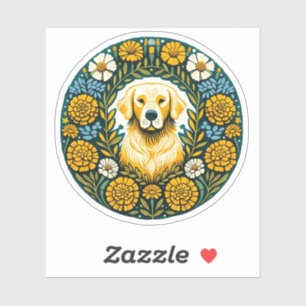 Pegatina Golden Retriever