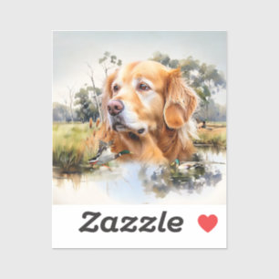 Pegatina Golden Retriever