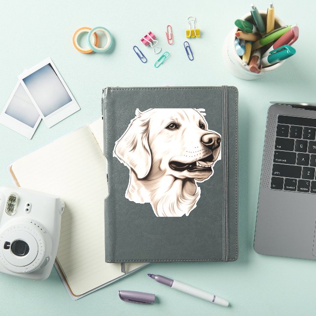 Pegatina Golden Retriever 2 (Funda para iPad)