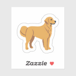 Pegatina Golden Retriever | Cachorro de Perro Bonito