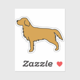 Pegatina Golden Retriever Tissue Paper 