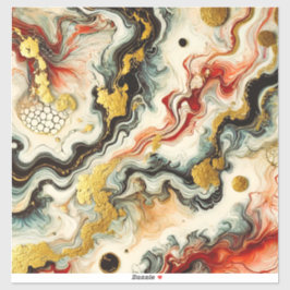 Pegatina Goldene Flüsse