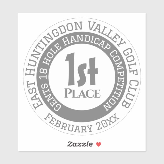 Pegatina Golf Competition Prize Sticker (Hoja)