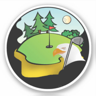 Pegatina Golf Eagle Sports
