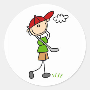 Pegatina Golf Pose