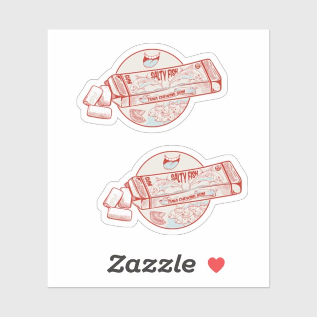 Pegatina Goma de chicle aromatizado (Hoja)