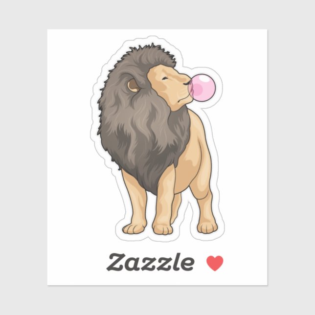 Pegatina Goma de mascar león (Hoja)