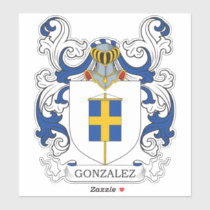 Pegatina Gonzalez Family Crest
