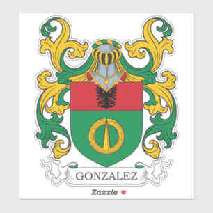 Pegatina Gonzalez Family Crest