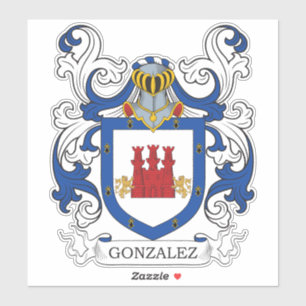 Pegatina Gonzalez Family Crest