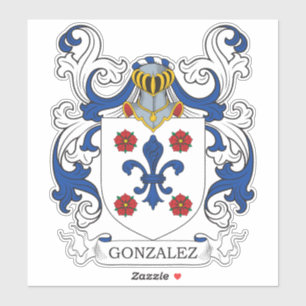 Pegatina Gonzalez Family Crest