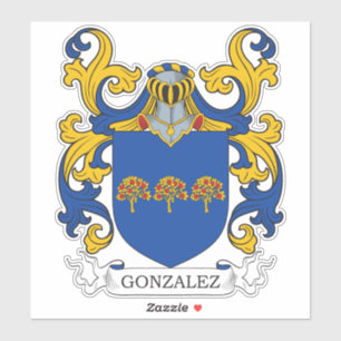 Pegatina Gonzalez Family Crest