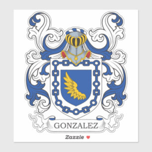 Pegatina Gonzalez Family Crest