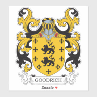 Pegatina Goodrich Family Crest