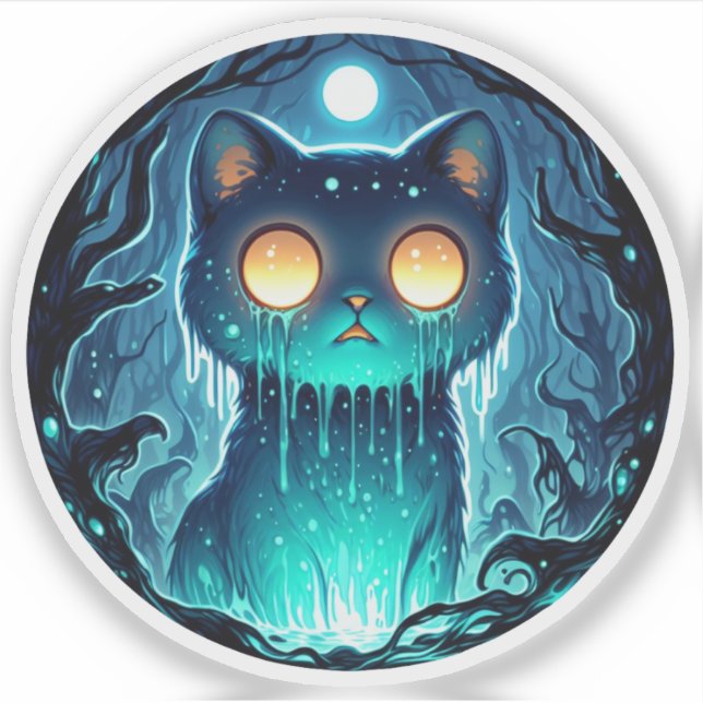 Pegatina Gooey Cat (Anverso)