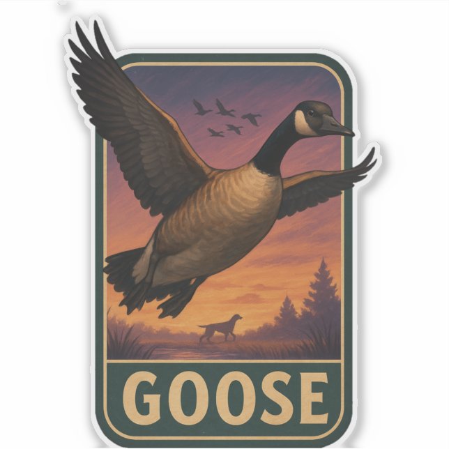 Pegatina Goose Sticker  (Anverso)