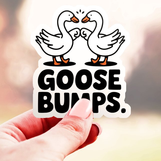 Pegatina Goosebump Funny Goose Fist Bump Vinyl (Subido por el creador)
