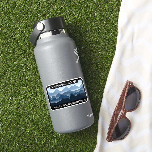 Pegatina Gorge de Nantahala, tierra del sol del mediodía (HydroFlask Insitu)