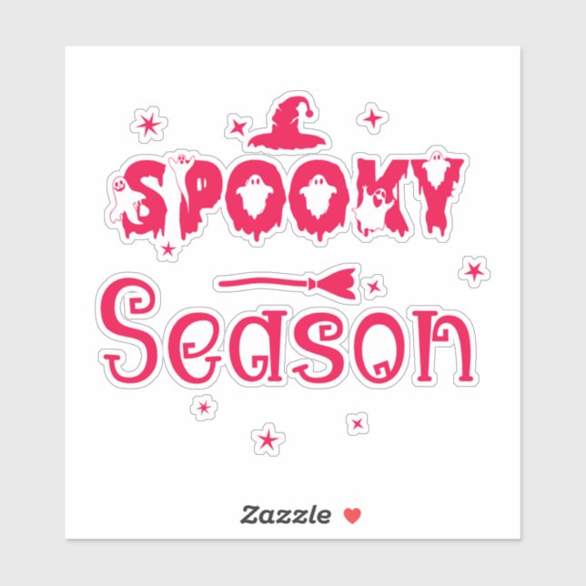 Pegatina Gorra de brujas de la temporada de fantasía (Hoja)