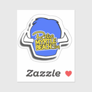 Pegatina Gorra Retro Myrtle Beach Guy Lodge