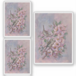 Pegatina Gorrión Cantor