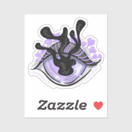 Pegatina Gótico de ojos manga raras y espeluznantes horror 