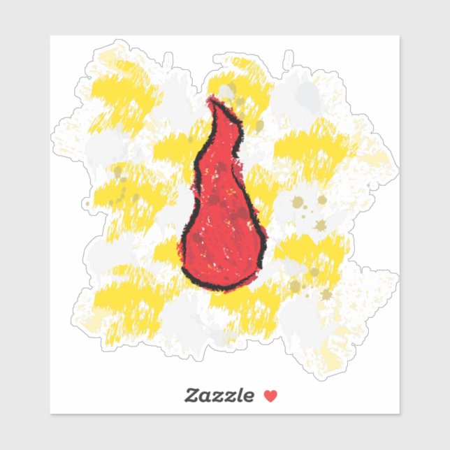 Pegatina Goutte de Sang (Hoja)