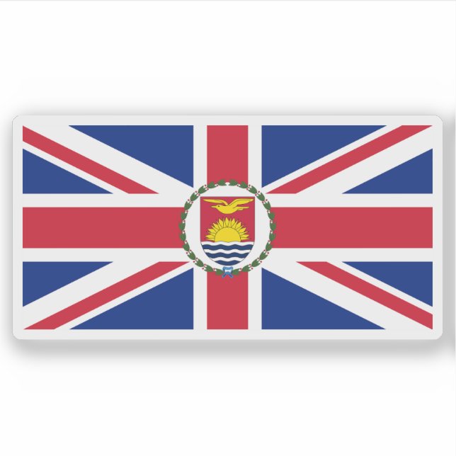 Pegatina Governor of the Gilbert & Ellice Islands,1937–1976 (Anverso)