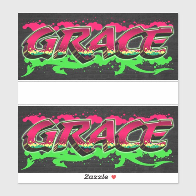 Pegatina Grace Vorname Name Graffiti Aufkleber Sticker (Hoja)