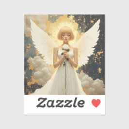 Pegatina Gracia Celestial | Ángel Hermoso y Rosa