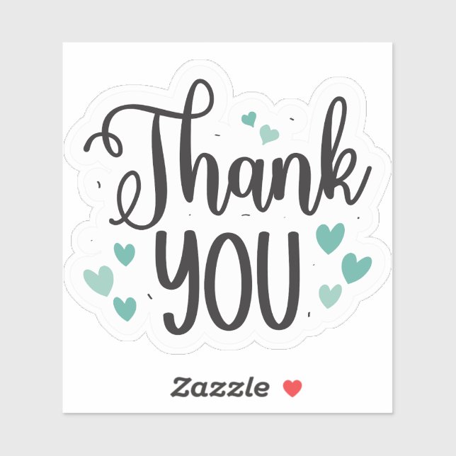 Pegatina Gracias (Hoja)