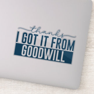 Pegatina gracias lo conseguí por buena voluntad