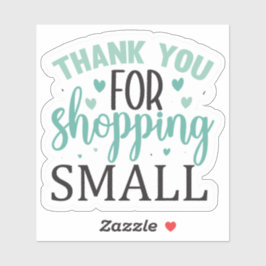 Pegatina Gracias por comprar pequeñas